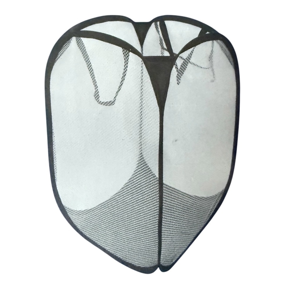 White Mesh Pop Open Foldable Laundry Hamper 🆕